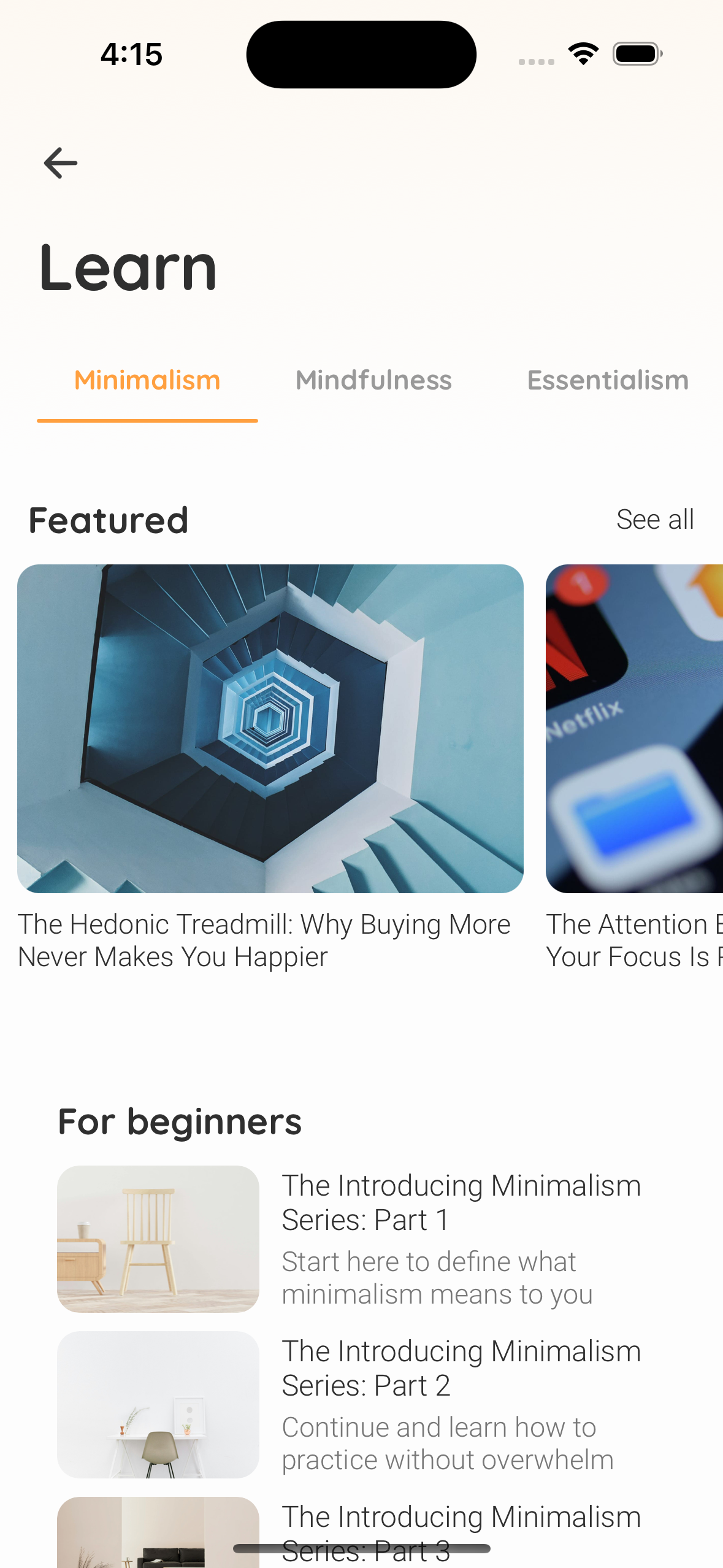 Learn — content library